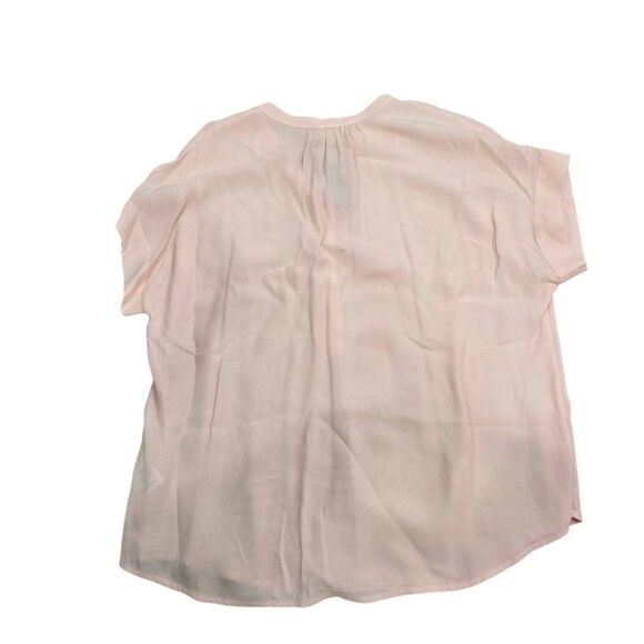J. Crew Point Sur Drapey Popover‎ Top Women's Small Blush Pink V-Neck Blouse NWT - Picture 7 of 8